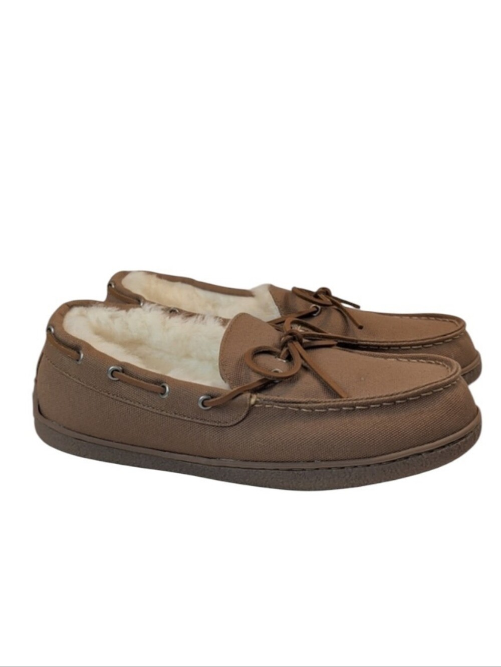 Duluth Trading Co. Men's Fleece-Lined Moccasin Slippers Size 11